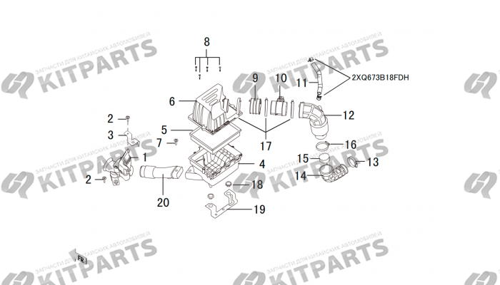 Воздушный фильтр 4D20 Haval