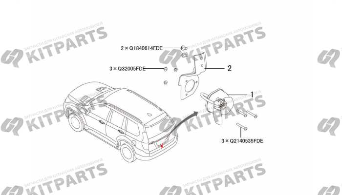 Трейлер кабельная розетка Haval H9