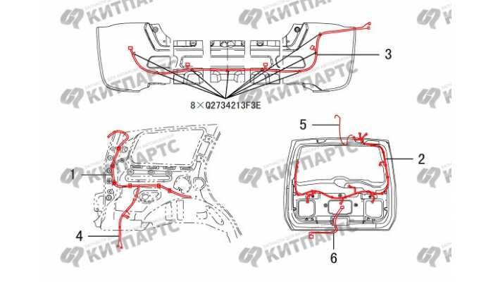 Жгут проводов задка Great Wall DW Hower H5