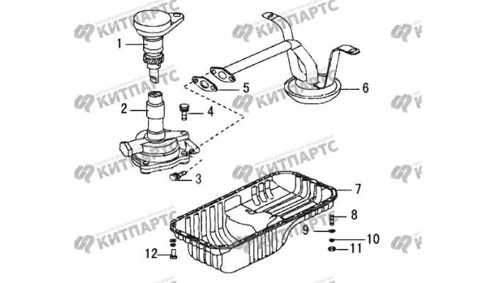 Насос масляный, картер. маслоприёмник Great Wall