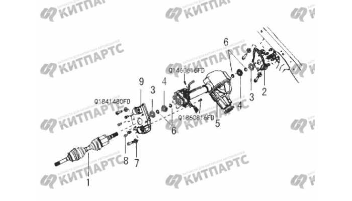 Привод переднего моста Great Wall