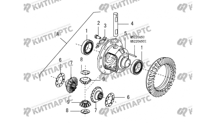 Дифференциал заднего моста Great Wall Wingle 5