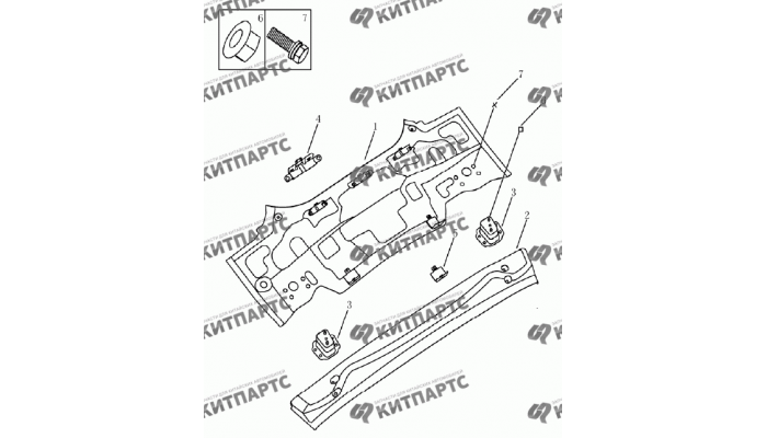 Панель задняя (хетчбэк) Geely