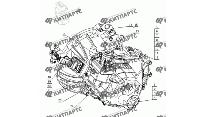 Коробка передач в сборе Geely MK